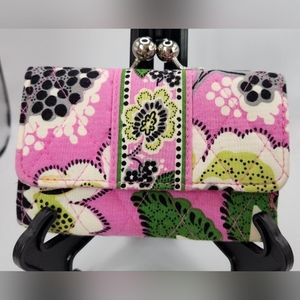 NWT VERA BRADLEY Kiss lock Fold Out Wallet